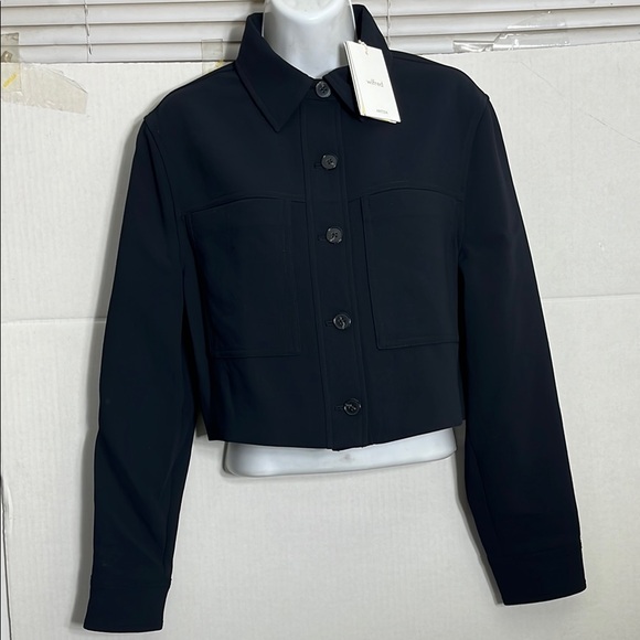 Aritzia Wilfred color Black Little Cropped Jacket - Picture 2 of 7